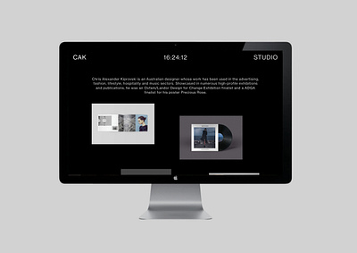 CAK STUDIO branding design digital layout ux webdesign website