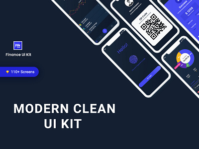 Fincryp Mobile App- A UI Kit for Finance app design finance finance app ios ios app morder ui design ui ui kit ui kit design userinterface