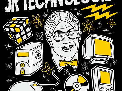 Geek aptitude hand drawn illustration illustration vector art