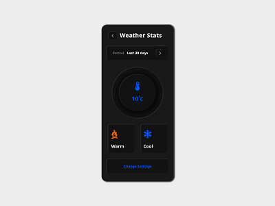 Weather App UI Trend 2020 Neumorphism (Inspiration) app design app designer design design trend graphic mockup neumorphism ui ux design ui design weather app weather app ui design