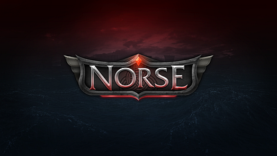 Norse Logo game game design logo logo design lore mmorpg norse red