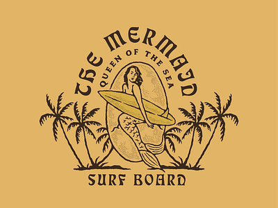 mermaid design available apparel branding cloth design illustration illustrator lettering logo logobranding merchendise retro retro badge retro design tshirt typogaphy vintage vintage logo