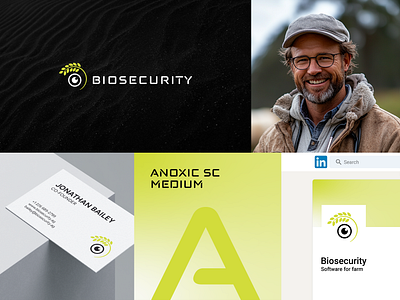 Biosecurity logo agriculture agriculture logo brand branding bussines card card graphic design logo software for agriculture ui