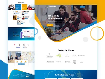 Security Agency Website Design 2020 agency agency website clean design color design illustration landing landing page security security agency typography website