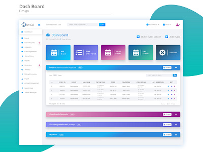 Event Dasboard deign after effects dashboard design design event app event dashboard ipad motion ui ui8 ux