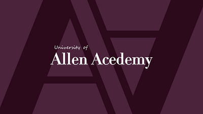 Days 38 allen academy concept daily dailylogo dailylogochallenge graphic design logo logo design school simple simple logo university university logo vector