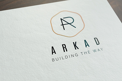 arkad logo badge belgium brussels design gold lettering letters logo logo design logos mythology real estate shot