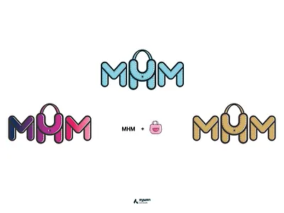 MHM ACCESSORIES accessories bag branding design icon illustrator lettering logo type woman