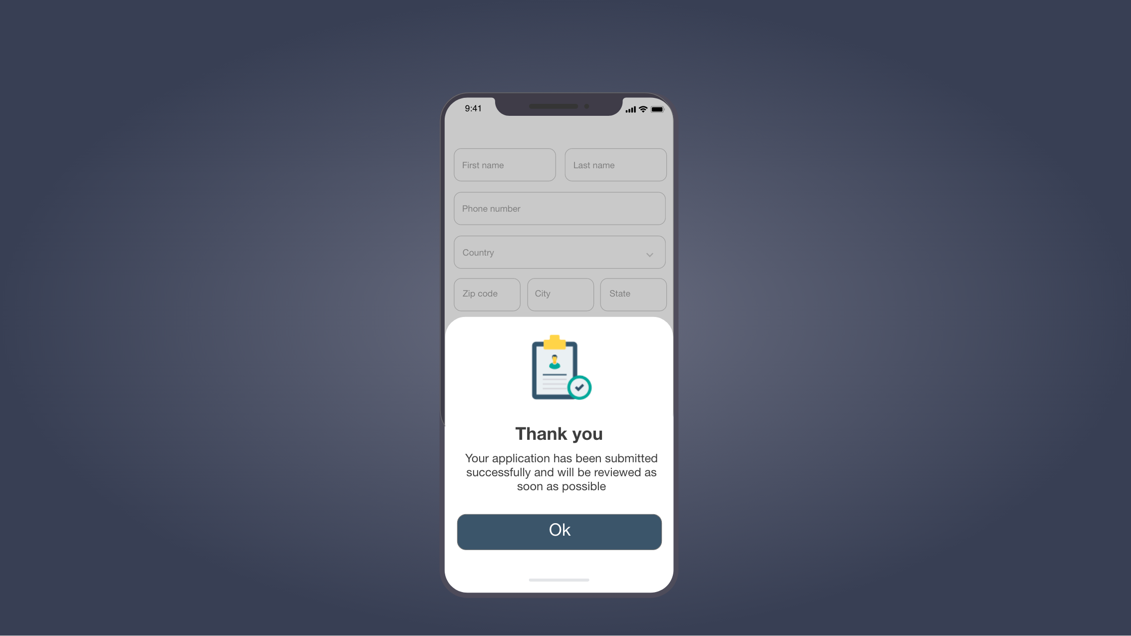 Example of #DailyUI 16 Pop-up / Overlay