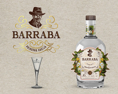 HONEY BARRABA branding design label honey liquer logo product design snapss snapss