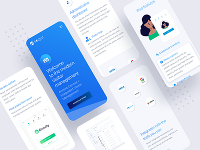 Sequr - Responsive app design empty states icon icons illustration inspiration ios landingpage managment mobile office responsive saas typography ui visitor web website