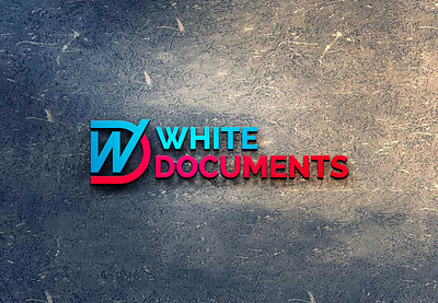 White Documents Logo for Website blockchain creative logo creative logo design graphic design logo design minimalist logo design t shirt design typography unique logo vector