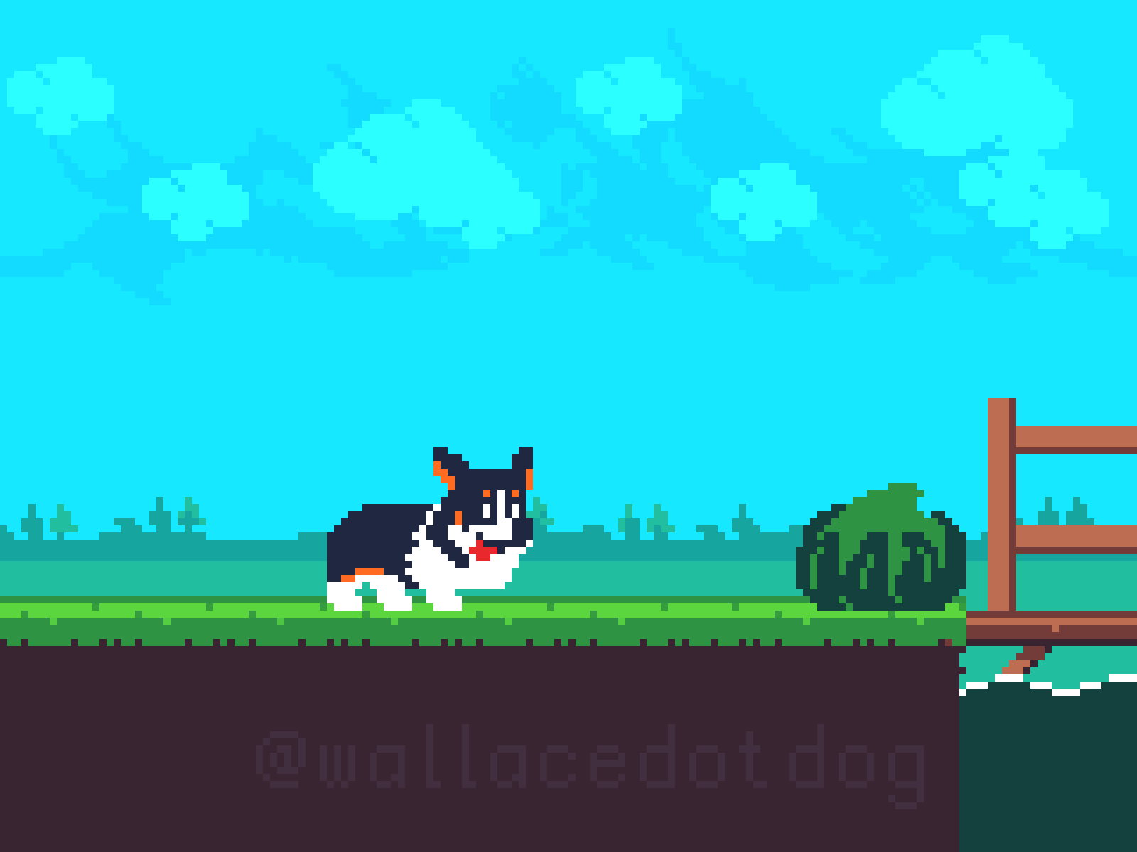 97 Guard Cab Cab 8bit animacion animation cabbage corgi dog frenemy gameart kawaii kawaii art pet pixelanimation pixelart pixelpets retro rivalry vegetable アニメーション ドット絵