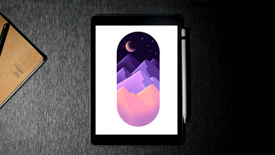 Night landscape 🌙✨ illustration ipad pro | procreate apple applepencil crescent moon digitalart flatillustration how to create illustration illustrationin ipadpro ipadpro landscape landscape art landscape tutorial nightsky procreate procreate 5 sumitdigitalart sunset valley