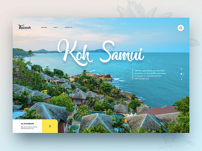 Koh Samui concept beach concept creativity daily flying landing samui sea thailand ui uidesign ux webdesign website