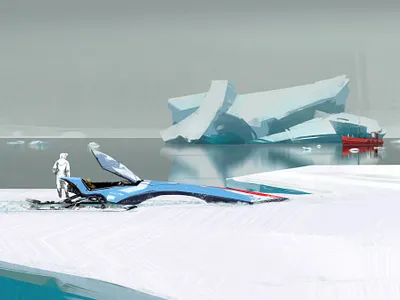 IceBreaker art background design brainpanstudio character design concept art dailydesignchallenge design digital art illustration