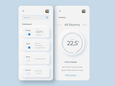 Minimal Smart Home app app design application concept concept design design design app domotic minimal minimalism minimalist mobile smart home smarthome ui ui design uidesign uiux ux ux ui