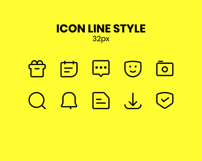 Icon Set Line icon icon design icon set iconography icons illustration ui