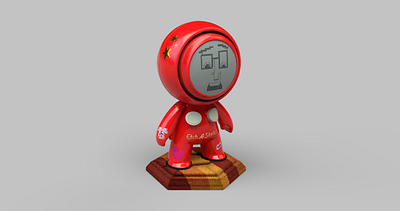 Meet Mat 2 - Etch 3d 3d art character characterdesign concept decals design digitalart illustration materials meetmat meetmat2 photoshop retro stickers substance substancepainter textures transfers vintage