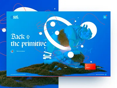 Back To The Primitive 3d 3d model cart cinema 4d clothes ecko unltd. rhino shop