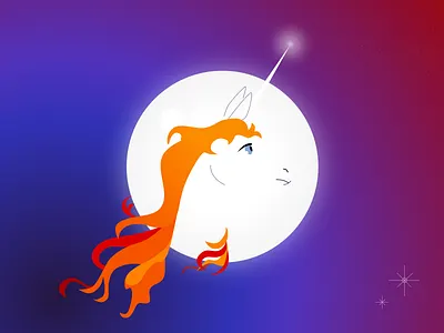 Weekly Warm-Up | The Last Unicorn Badge #2 branding challenge design digitalart dribbbleweeklywarmup fantasyart ghibli icon icondesign illustration lineart logo negative space negativespace unicorn vector weekly challenge weekly warm up