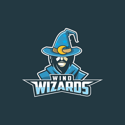 wind wizard branding design esport esports logo icon illustration logo logodesign playful playful logo vector