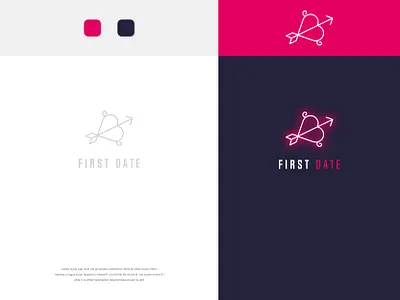 eros arrow - glow in the dark beautiful beauty dating datingapp flat graphicdesign logo logodesign logonew logos logotype love man minimalist woman