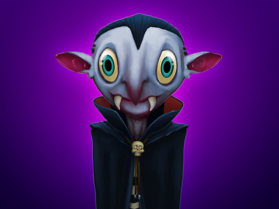 Vampire character digital illustration photoshop vampire wacom