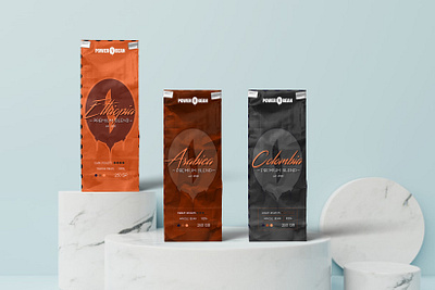 POWER BEAN - COFFEE PACKAGING LABEL arabica coffee coffee bean coffee shop coffeedrinks coffeelabel coffeelogo coffeepackaging colombia concept drinks graphics illustration inspo label logo packagingdesign packaginginspo presentation typography