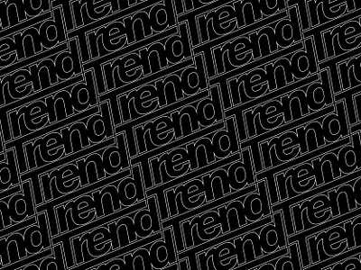 Trend Wordmark pattern design branding design identity logo panter panter vision retro style type type art type design typedesign typeface typo typogaphy typography typography art vintage wordmark wordmark logo