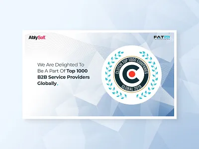 Top 1000 B2B Service Providers branding clutch graphic