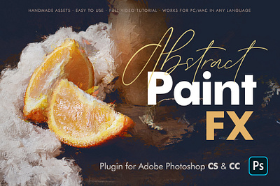 Abstract Paint FX - Photoshop Plugin actions add on art artistic artwork atn best seller canvas classic digital digital painting dry effects hdr impressionist oil paint paint paint effect painted look painting action