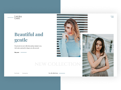 Laura Lake clothing store design design concept ui ux web web design webdesign website