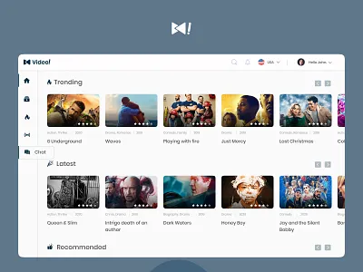 Video Streaming Web App dashboard streaming streaming app video web app web ui web ui design youtube