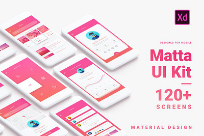 Material Design Mobile UI Kit for Xd android app application automation blue cactus control curve degree design farm graphic interface mobile plant planter plants ui ux uxui