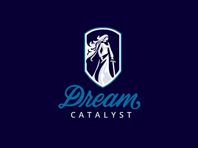 Dream Catalyst Logo branding custom design identity illustration lettering logo script type vector