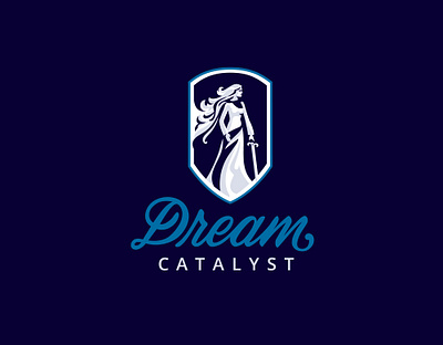 Dream Catalyst Logo branding custom design identity illustration lettering logo script type vector