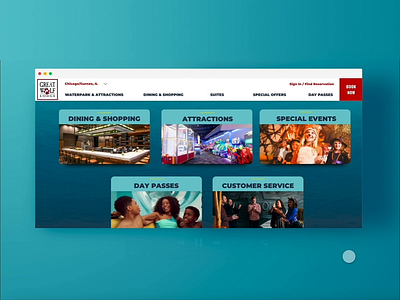 Great Wolf Lodge - Map Component [Desktop] branding google maps interaction interactiondesign location maps ui ui design ui designer uidesign user experience user interface design userinterface ux uxdesign zoom in zoom out