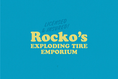 Rocko's branding design lockup logo typography