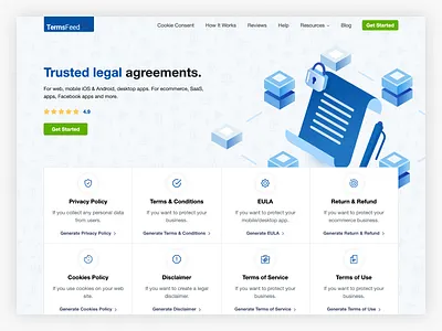 TermsFeed Homepage agreements cookies consent legal legal agreements privacy policy terms and conditions