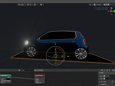 Azania Car 3d animation blender 3d design