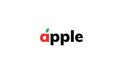 Apple apple challenges design logo design typography vectors