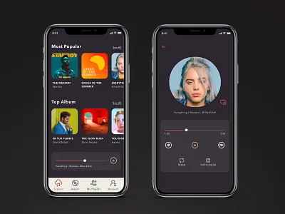 Music App UI design daily ui ios app sketchapp ui uidesign