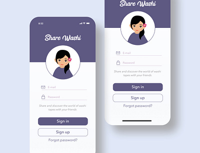 Sharewashi App app branding design illustration ui ux vector