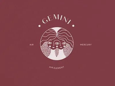 Gemini Logo Stamp Horoscope Icon astrology gemini gemini astrology gemini horoscope gemini icon gemini logo gemini procreate gemini sign gemini zodiac graphic design horoscope icon logo logo design print procreate zodiac