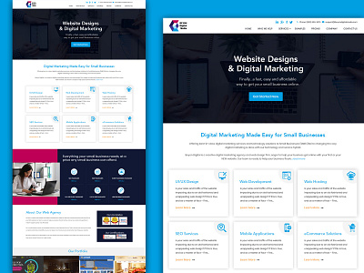 Web and Development animation landing page logodesign mock up prototype ui ux website