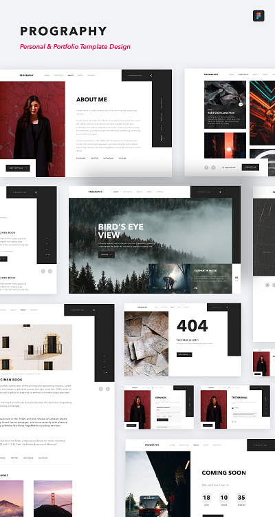 Prography personal portfolio web design design figma personal portfolio ui ui ux ux web web design