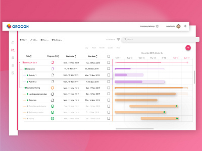 Gantt chart app gantt gantt chart management app timemachine tracking ui uxui