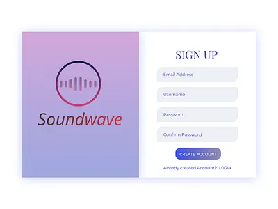 Sign Up UI design ui web