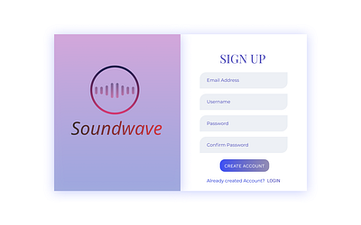Sign Up UI design ui web
